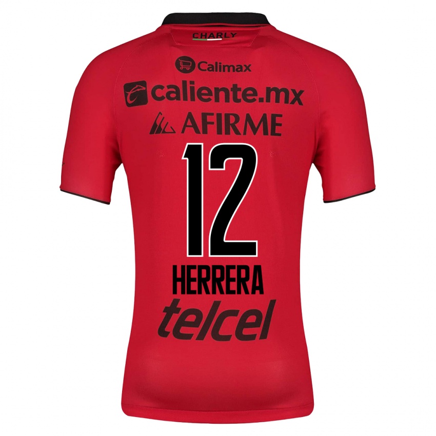 Mænd Melissa Herrera #12 Rød Hjemmebane Spillertrøjer 2023/24 Trøje T-Shirt