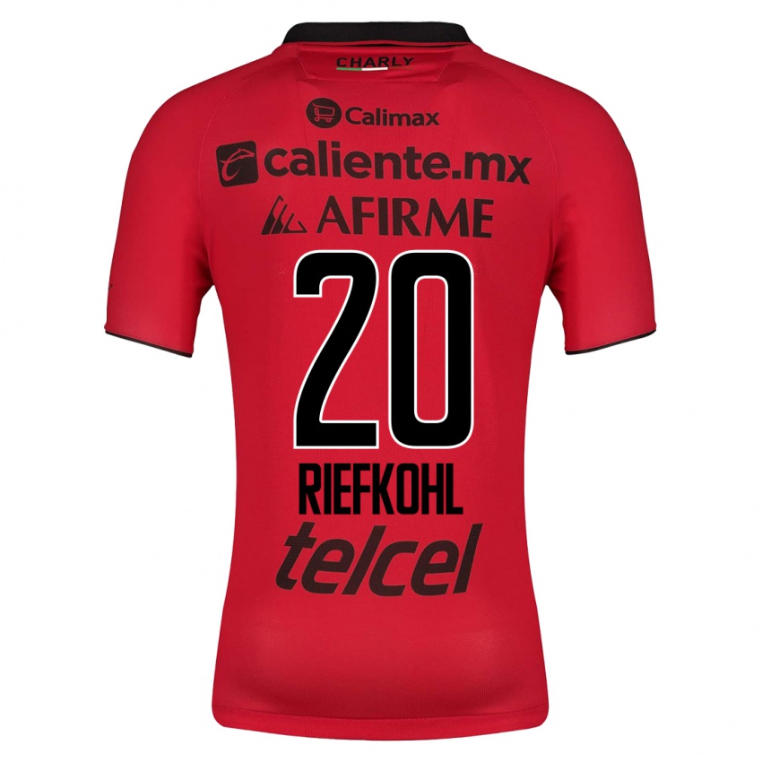 Mænd Luciana Riefkohl #20 Rød Hjemmebane Spillertrøjer 2023/24 Trøje T-Shirt