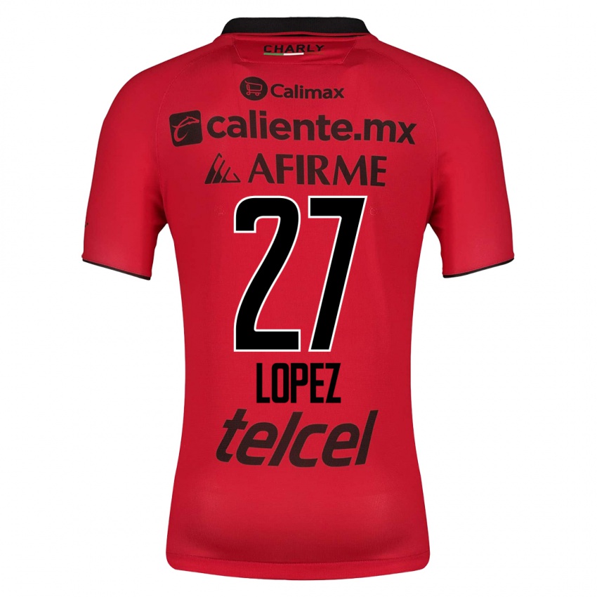 Mænd Victoria Lopez #27 Rød Hjemmebane Spillertrøjer 2023/24 Trøje T-Shirt