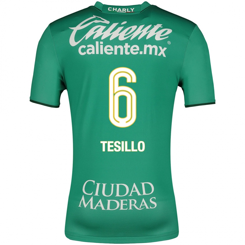 Mænd William Tesillo #6 Grøn Hjemmebane Spillertrøjer 2023/24 Trøje T-Shirt