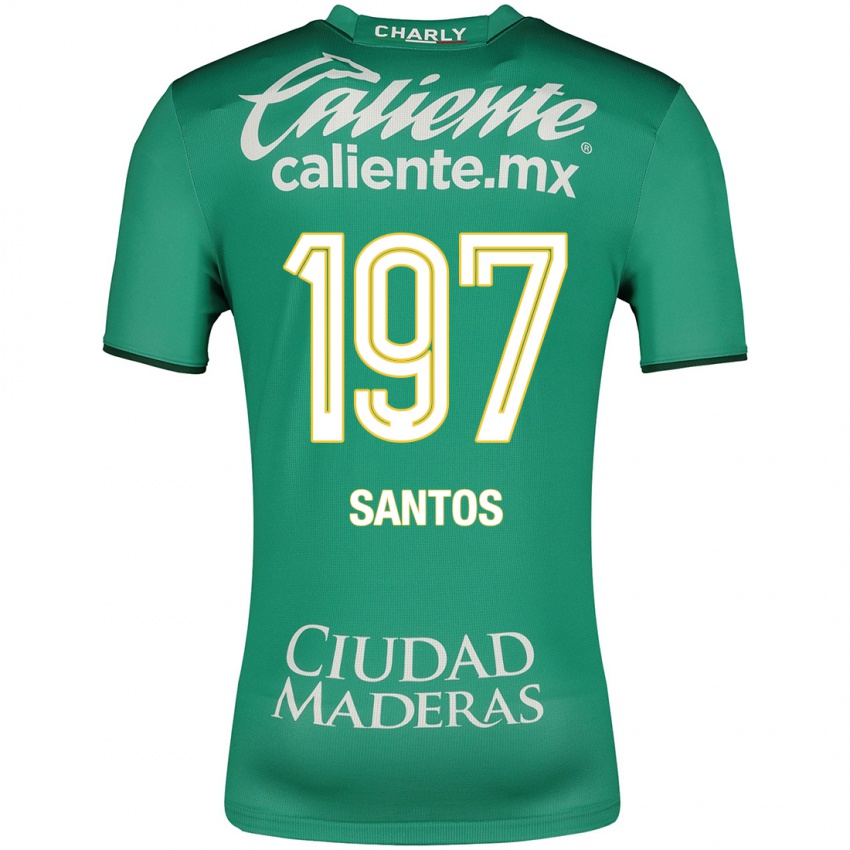 Mænd Sebastián Santos #197 Grøn Hjemmebane Spillertrøjer 2023/24 Trøje T-Shirt