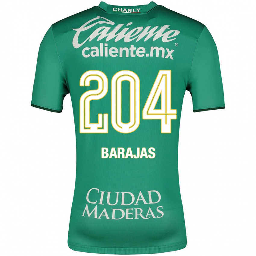 Mænd Víctor Barajas #204 Grøn Hjemmebane Spillertrøjer 2023/24 Trøje T-Shirt