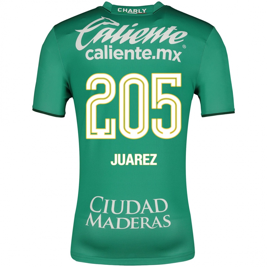 Mænd Moisés Juárez #205 Grøn Hjemmebane Spillertrøjer 2023/24 Trøje T-Shirt