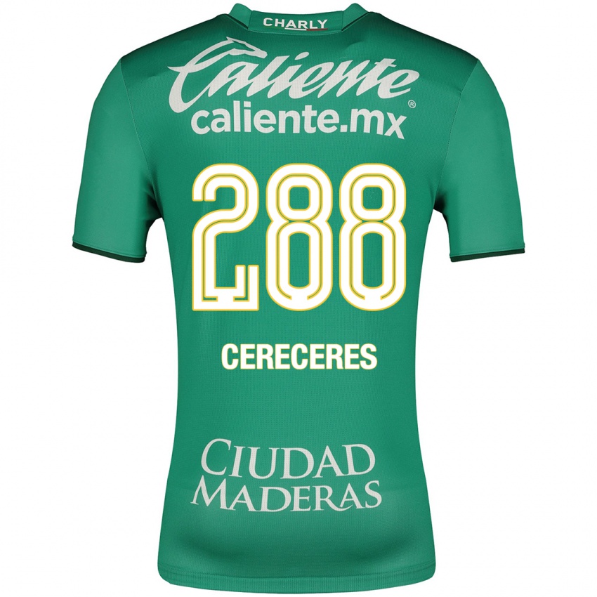 Mænd Thomas Cereceres #288 Grøn Hjemmebane Spillertrøjer 2023/24 Trøje T-Shirt