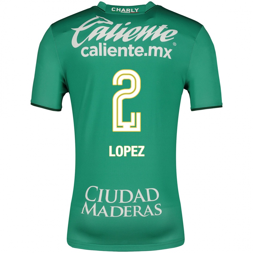 Mænd Vanessa Lopez #2 Grøn Hjemmebane Spillertrøjer 2023/24 Trøje T-Shirt