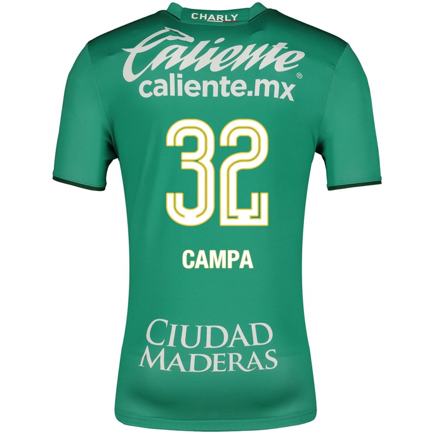 Mænd Ana Campa #32 Grøn Hjemmebane Spillertrøjer 2023/24 Trøje T-Shirt