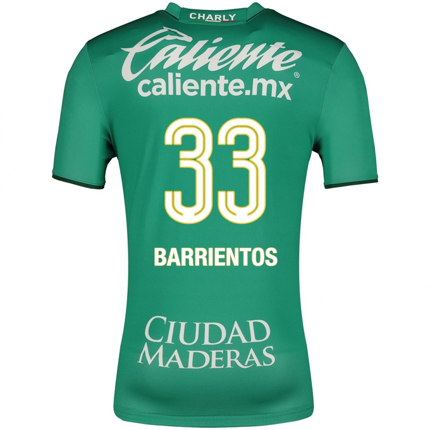 Mænd Yashira Barrientos #33 Grøn Hjemmebane Spillertrøjer 2023/24 Trøje T-Shirt