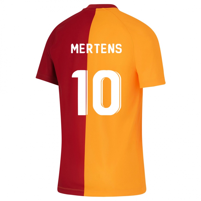 Mænd Dries Mertens #10 Appelsin Hjemmebane Spillertrøjer 2023/24 Trøje T-Shirt
