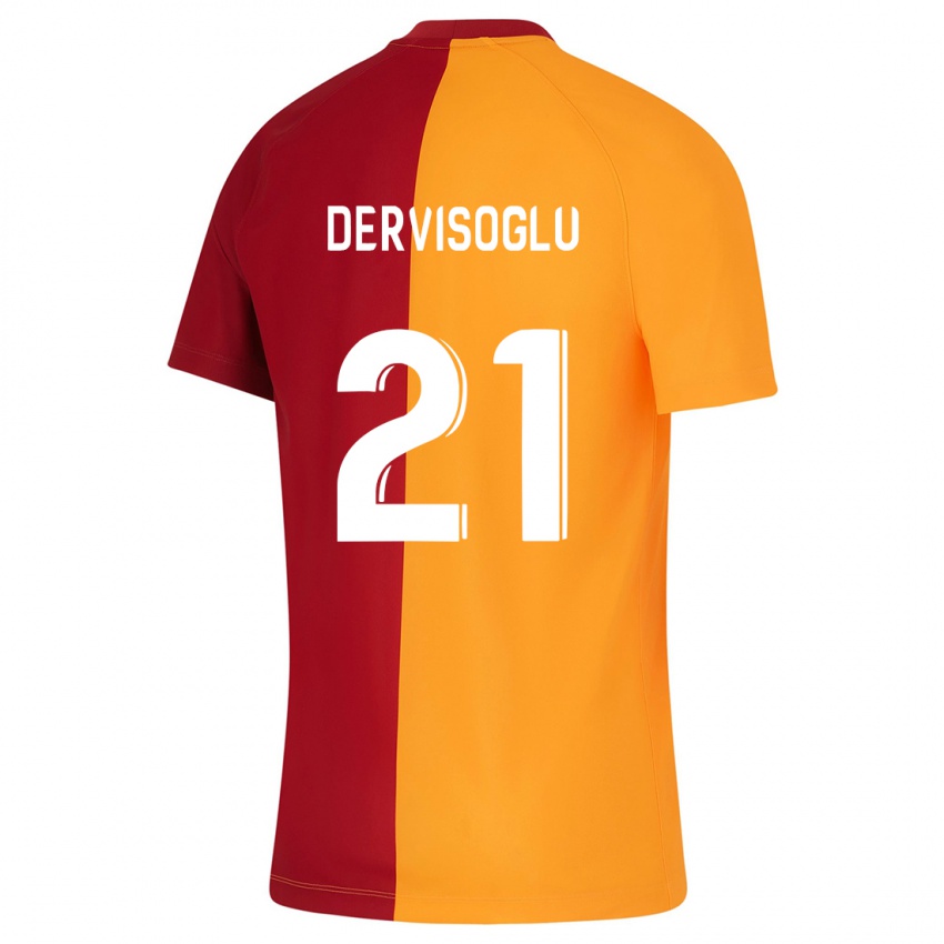 Mænd Halil Dervişoğlu #21 Appelsin Hjemmebane Spillertrøjer 2023/24 Trøje T-Shirt