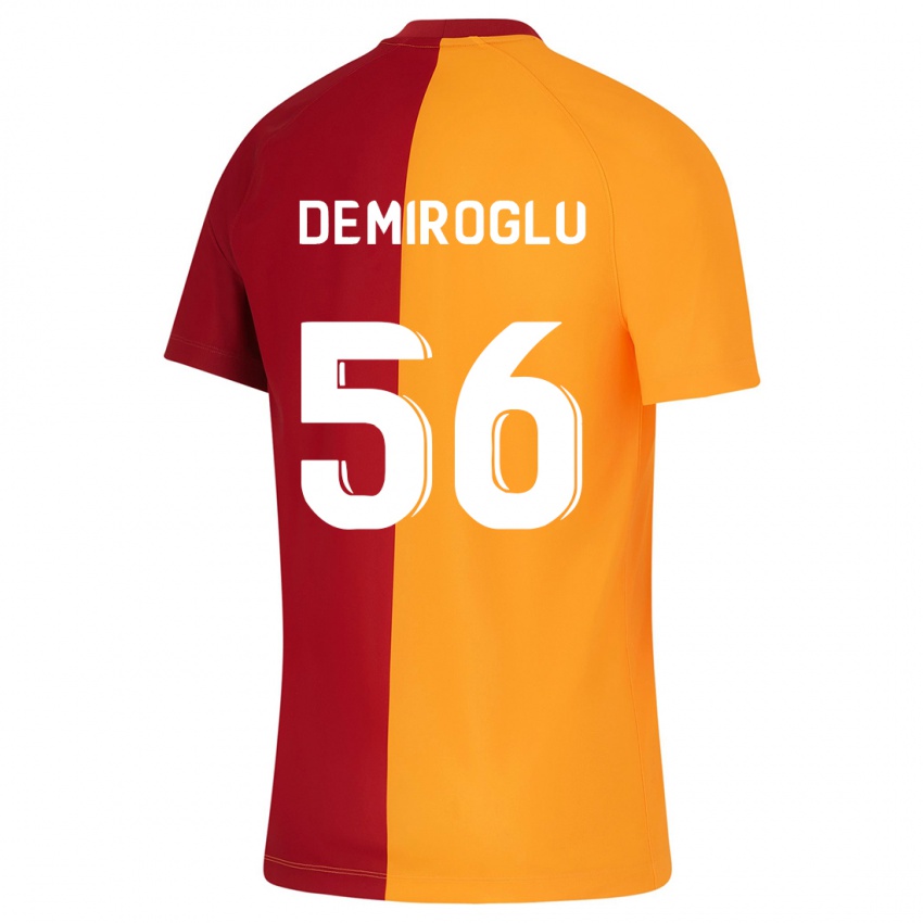 Mænd Baran Demiroğlu #56 Appelsin Hjemmebane Spillertrøjer 2023/24 Trøje T-Shirt