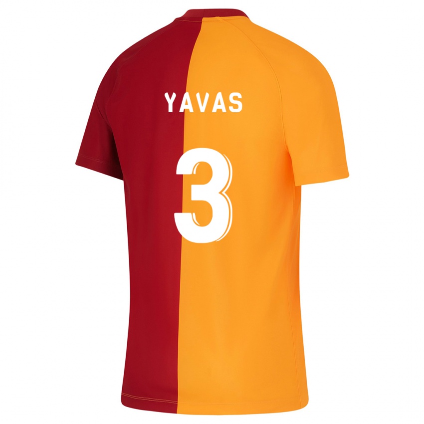 Mænd Arda Yavas #3 Appelsin Hjemmebane Spillertrøjer 2023/24 Trøje T-Shirt