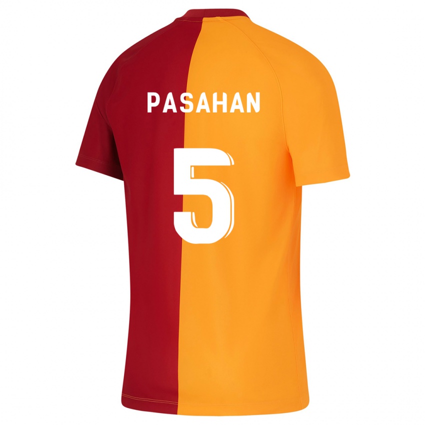 Mænd Eren Pasahan #5 Appelsin Hjemmebane Spillertrøjer 2023/24 Trøje T-Shirt