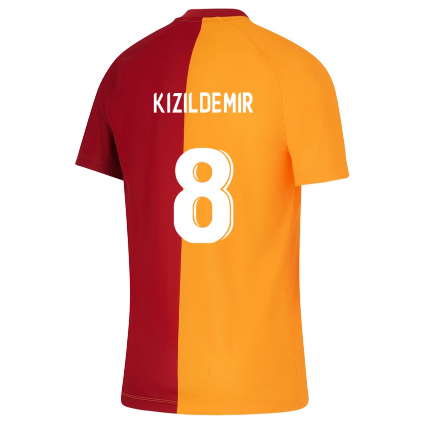 Mænd Berk Kizildemir #8 Appelsin Hjemmebane Spillertrøjer 2023/24 Trøje T-Shirt