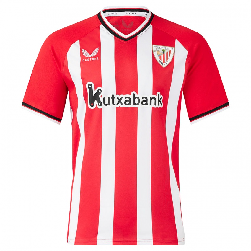 Mænd Naia Landaluze Marquínez #3 Rød Hjemmebane Spillertrøjer 2023/24 Trøje T-Shirt