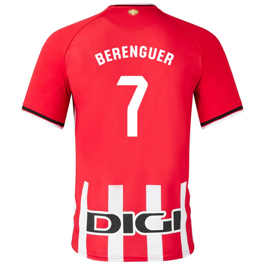 Mænd Alex Berenguer #7 Rød Hjemmebane Spillertrøjer 2023/24 Trøje T-Shirt