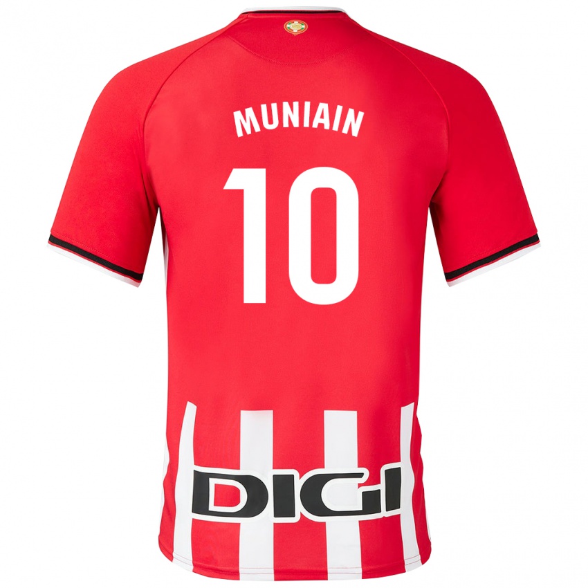 Mænd Iker Muniain #10 Rød Hjemmebane Spillertrøjer 2023/24 Trøje T-Shirt