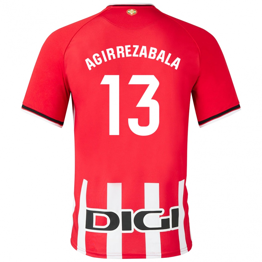 Mænd Julen Agirrezabala #13 Rød Hjemmebane Spillertrøjer 2023/24 Trøje T-Shirt