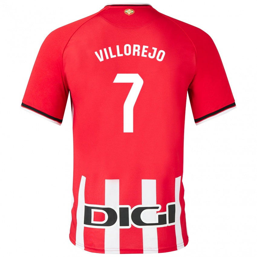 Mænd Ardaitz Villorejo #7 Rød Hjemmebane Spillertrøjer 2023/24 Trøje T-Shirt