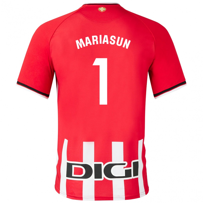 Mænd María Asunción Quiñones Goikoetxea #1 Rød Hjemmebane Spillertrøjer 2023/24 Trøje T-Shirt