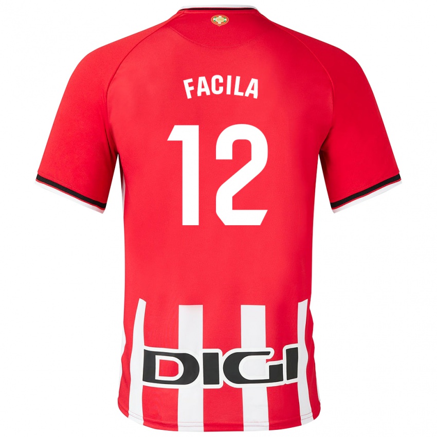 Mænd Garazi Facila #12 Rød Hjemmebane Spillertrøjer 2023/24 Trøje T-Shirt