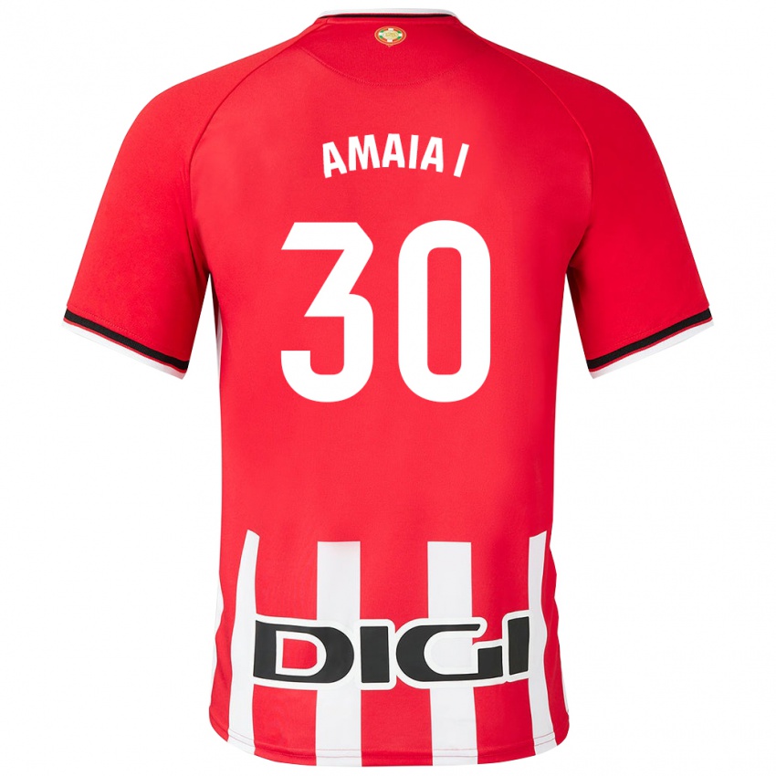 Mænd Amaia Iribarren Arteta #30 Rød Hjemmebane Spillertrøjer 2023/24 Trøje T-Shirt