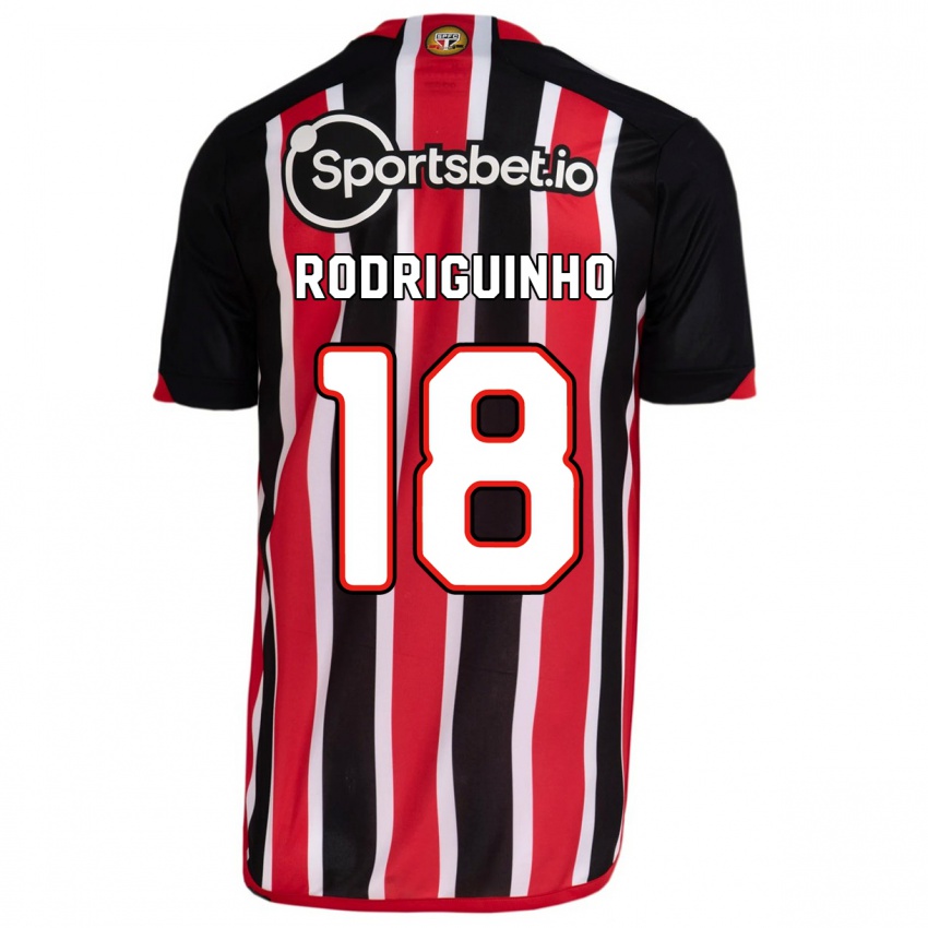 Mænd Rodriguinho #18 Blå Rød Udebane Spillertrøjer 2023/24 Trøje T-Shirt