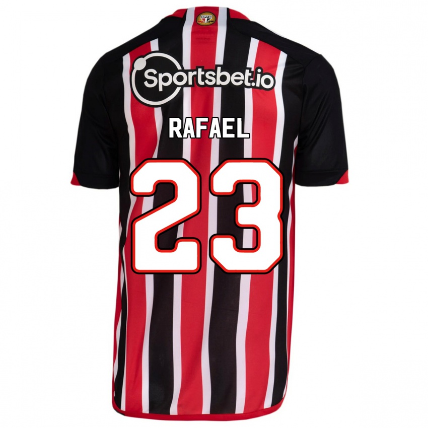 Mænd Rafael #23 Blå Rød Udebane Spillertrøjer 2023/24 Trøje T-Shirt
