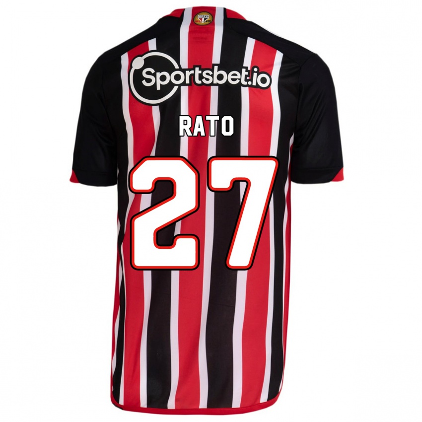 Mænd Wellington Rato #27 Blå Rød Udebane Spillertrøjer 2023/24 Trøje T-Shirt