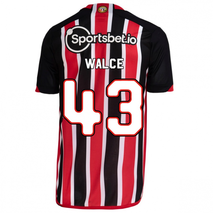 Mænd Walce #43 Blå Rød Udebane Spillertrøjer 2023/24 Trøje T-Shirt