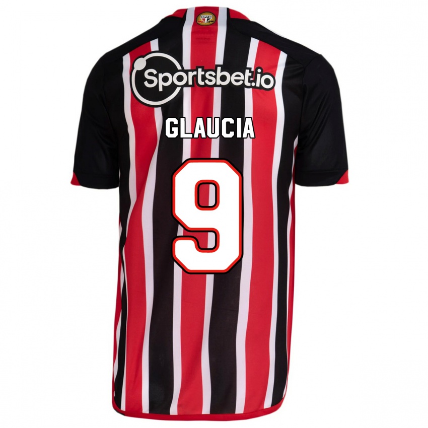 Mænd Glaucia #9 Blå Rød Udebane Spillertrøjer 2023/24 Trøje T-Shirt