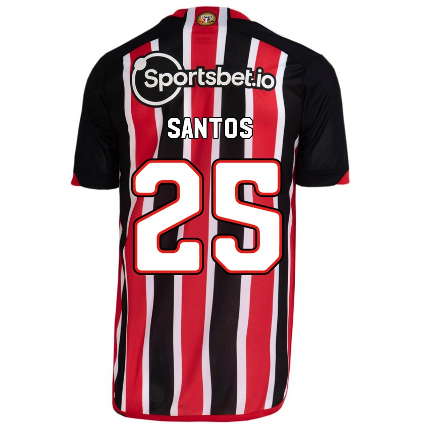 Mænd Mariana Santos #25 Blå Rød Udebane Spillertrøjer 2023/24 Trøje T-Shirt