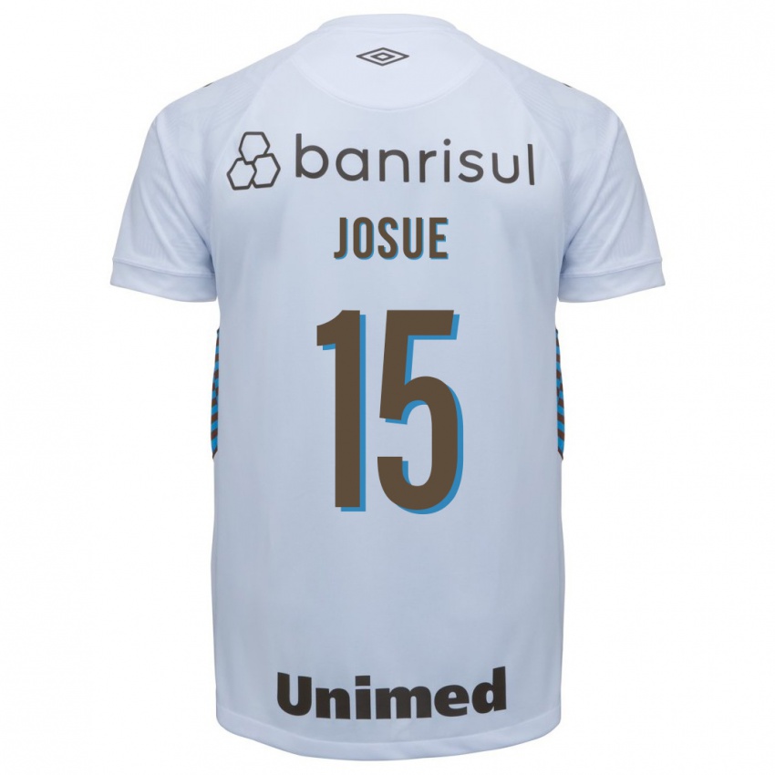 Mænd Josué #15 Hvid Udebane Spillertrøjer 2023/24 Trøje T-Shirt