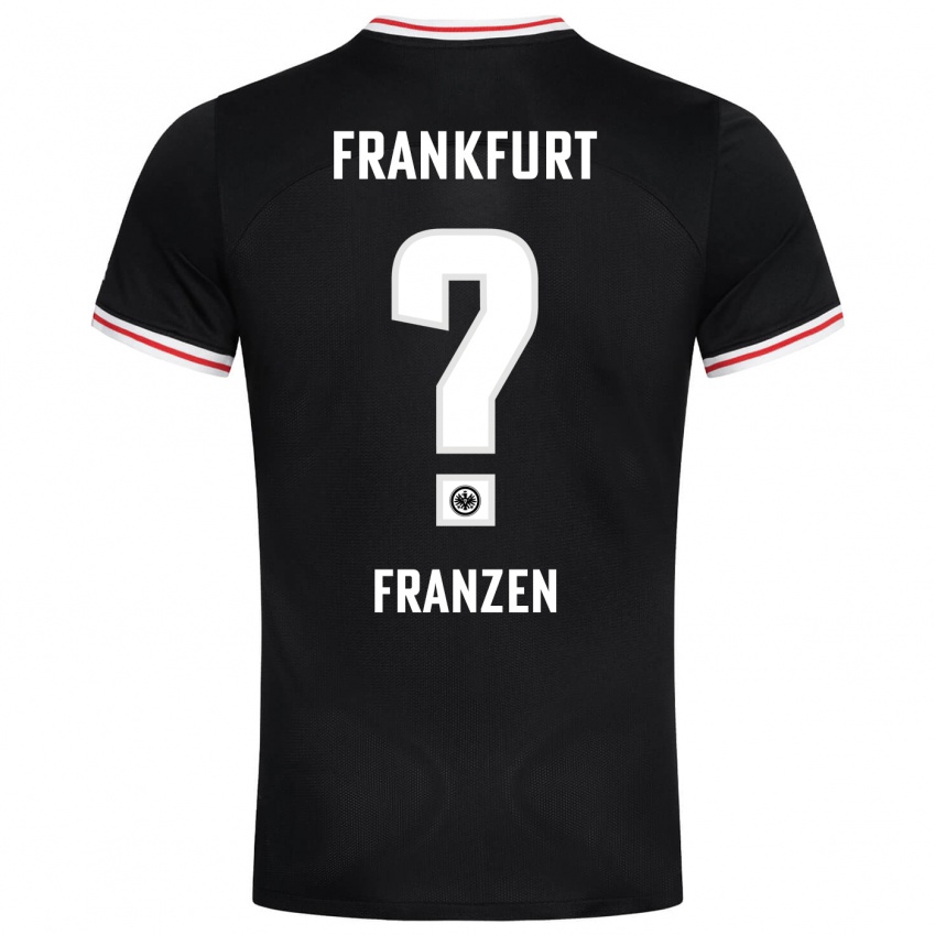 Mænd Marlon Franzen #0 Sort Udebane Spillertrøjer 2023/24 Trøje T-Shirt