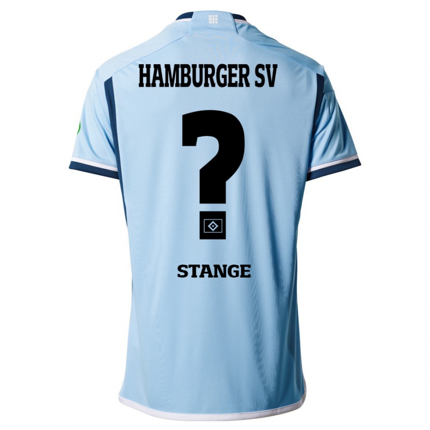 Mænd Tobias Stange #0 Blå Udebane Spillertrøjer 2023/24 Trøje T-Shirt