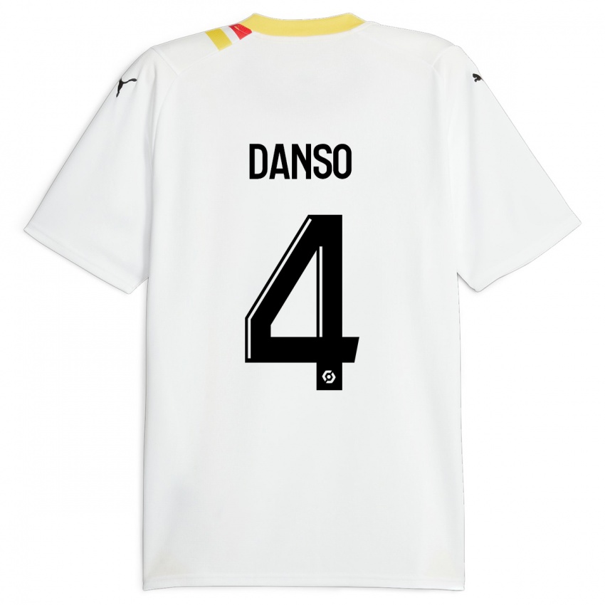 Mænd Kevin Danso #4 Sort Udebane Spillertrøjer 2023/24 Trøje T-Shirt