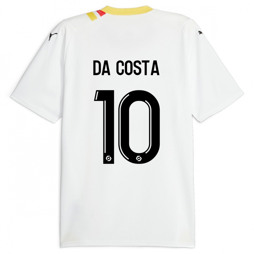 Mænd David Pereira Da Costa #10 Sort Udebane Spillertrøjer 2023/24 Trøje T-Shirt