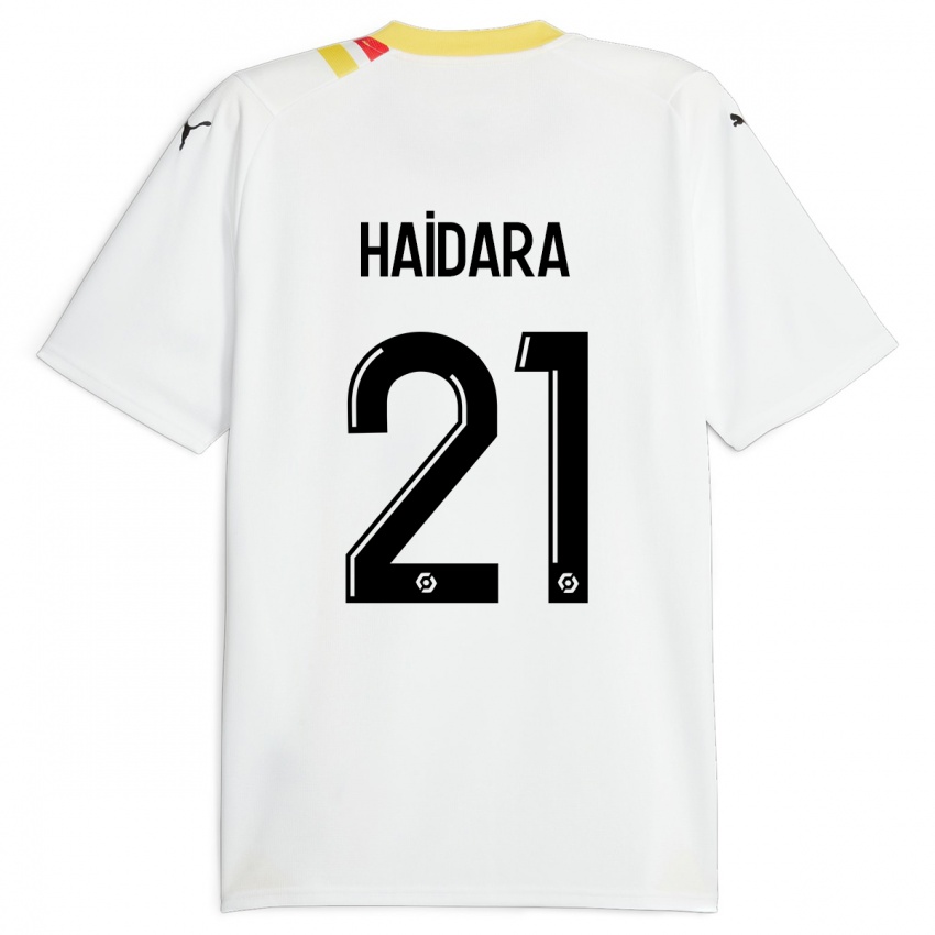 Mænd Massadio Haidara #21 Sort Udebane Spillertrøjer 2023/24 Trøje T-Shirt