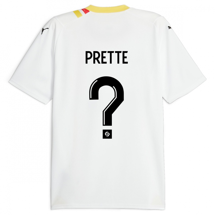 Mænd Andréa Prette #0 Sort Udebane Spillertrøjer 2023/24 Trøje T-Shirt