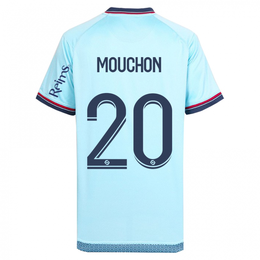 Mænd Noemie Mouchon #20 Himmelblå Udebane Spillertrøjer 2023/24 Trøje T-Shirt