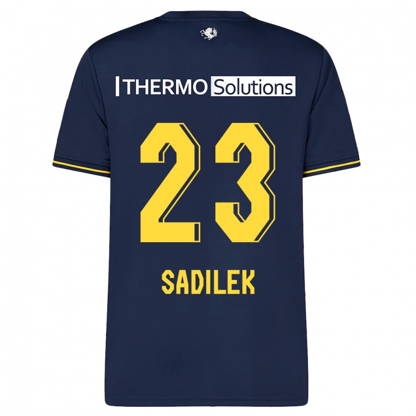 Mænd Michal Sadilek #23 Flåde Udebane Spillertrøjer 2023/24 Trøje T-Shirt