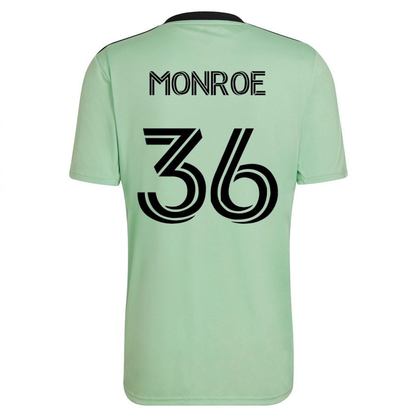 Mænd Greg Monroe #36 Lysegrøn Udebane Spillertrøjer 2023/24 Trøje T-Shirt