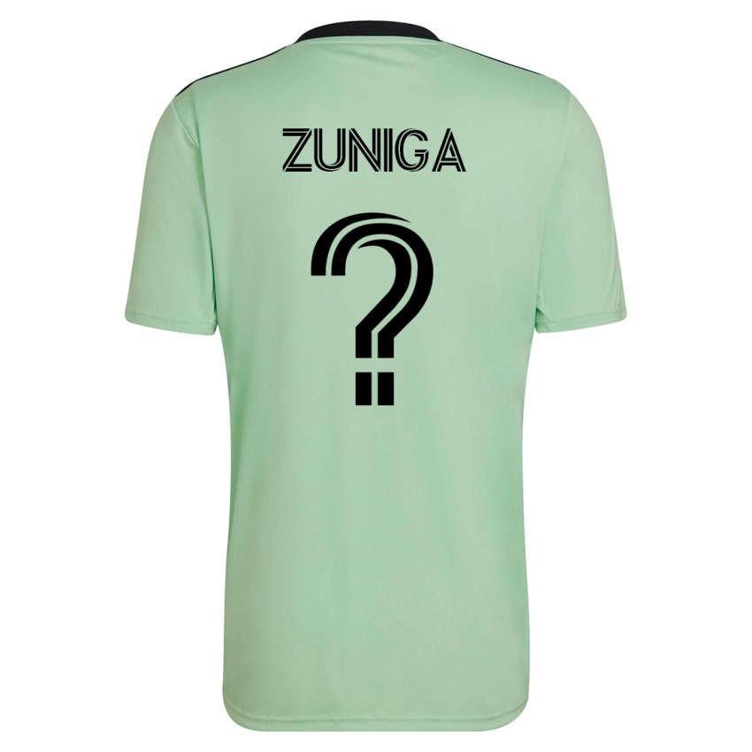 Mænd Abner Zuñiga #0 Lysegrøn Udebane Spillertrøjer 2023/24 Trøje T-Shirt
