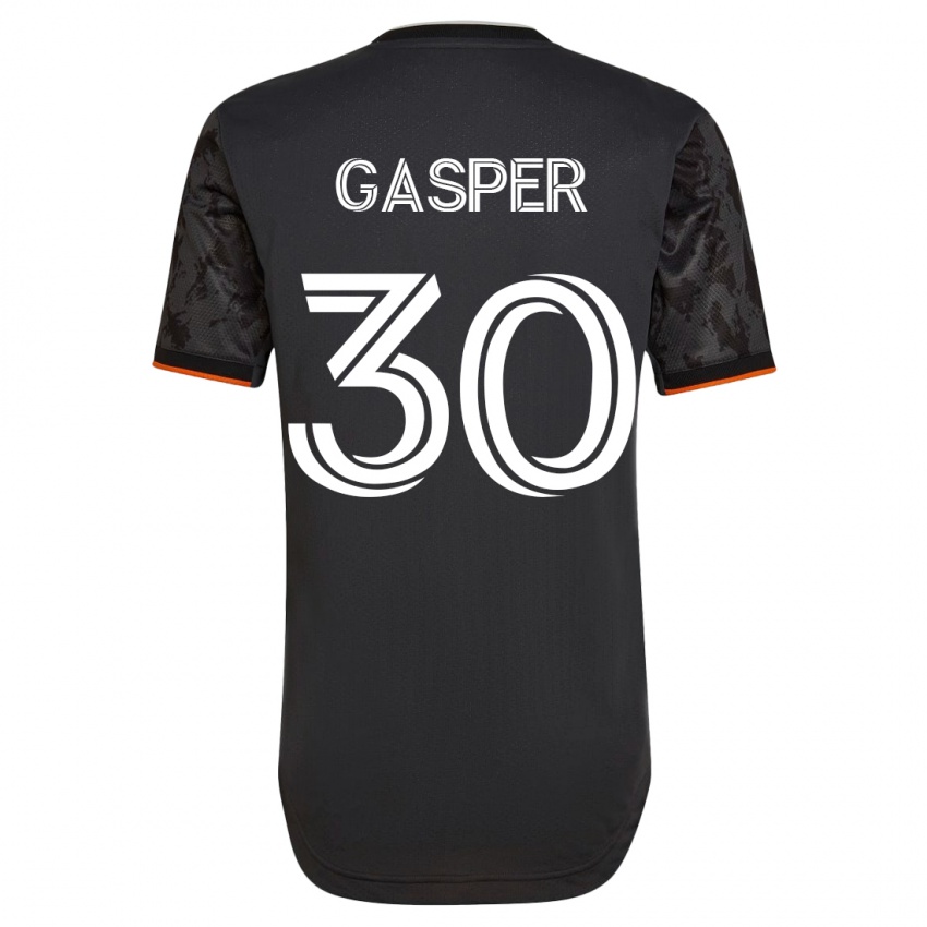 Mænd Chase Gasper #30 Sort Udebane Spillertrøjer 2023/24 Trøje T-Shirt
