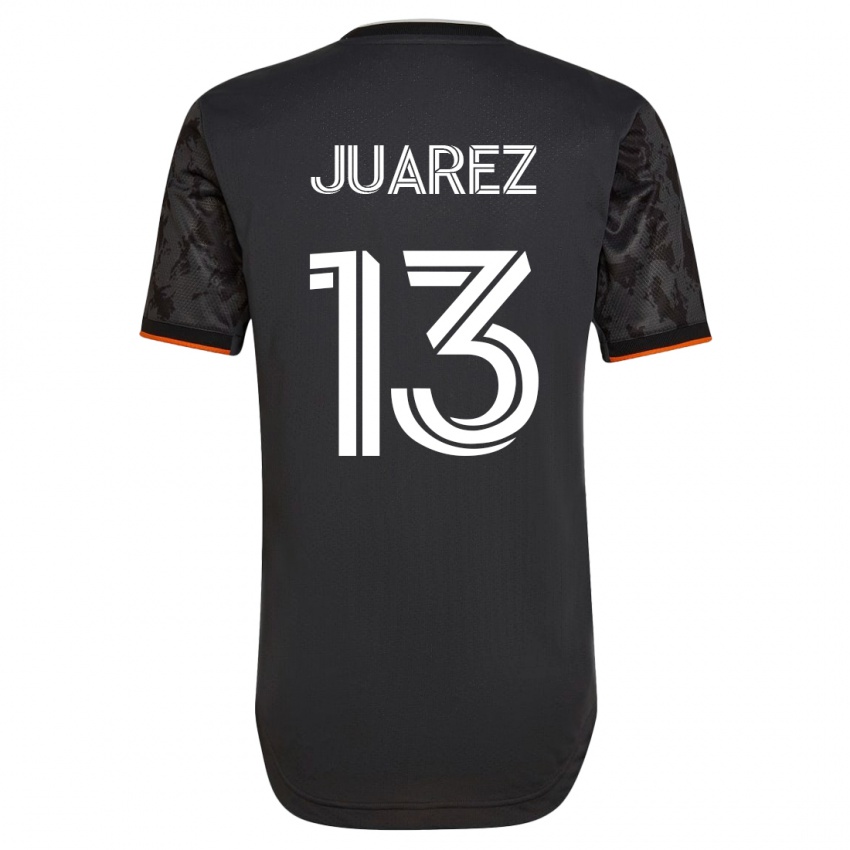 Mænd Jathan Juarez #13 Sort Udebane Spillertrøjer 2023/24 Trøje T-Shirt