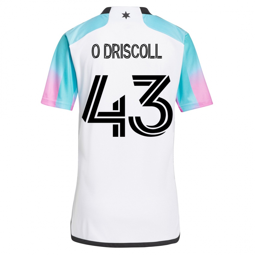 Mænd Rory O'driscoll #43 Hvid Udebane Spillertrøjer 2023/24 Trøje T-Shirt