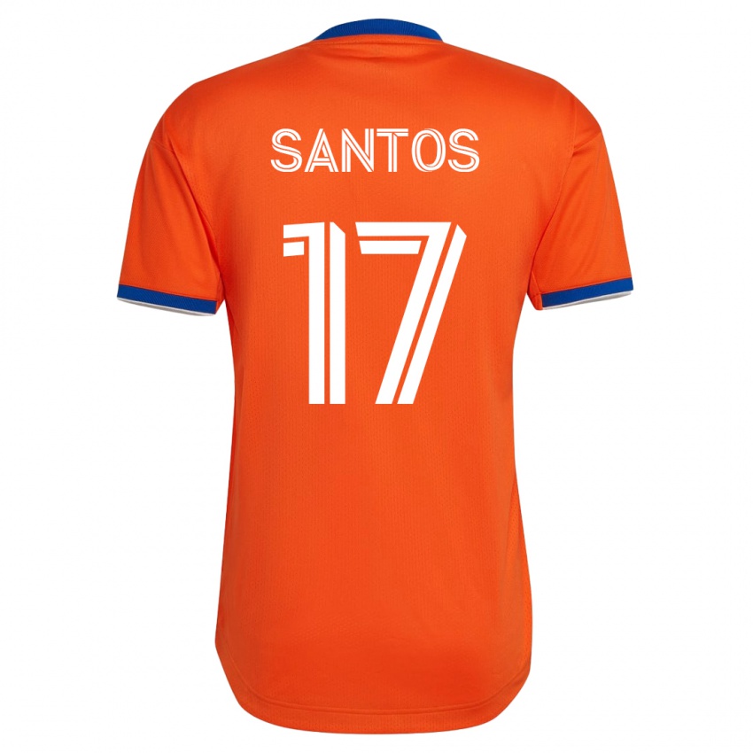 Mænd Sergio Santos #17 Hvid Udebane Spillertrøjer 2023/24 Trøje T-Shirt