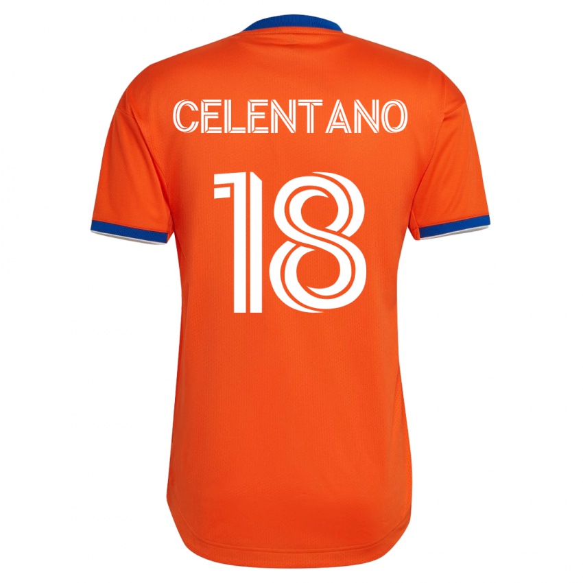 Mænd Roman Celentano #18 Hvid Udebane Spillertrøjer 2023/24 Trøje T-Shirt