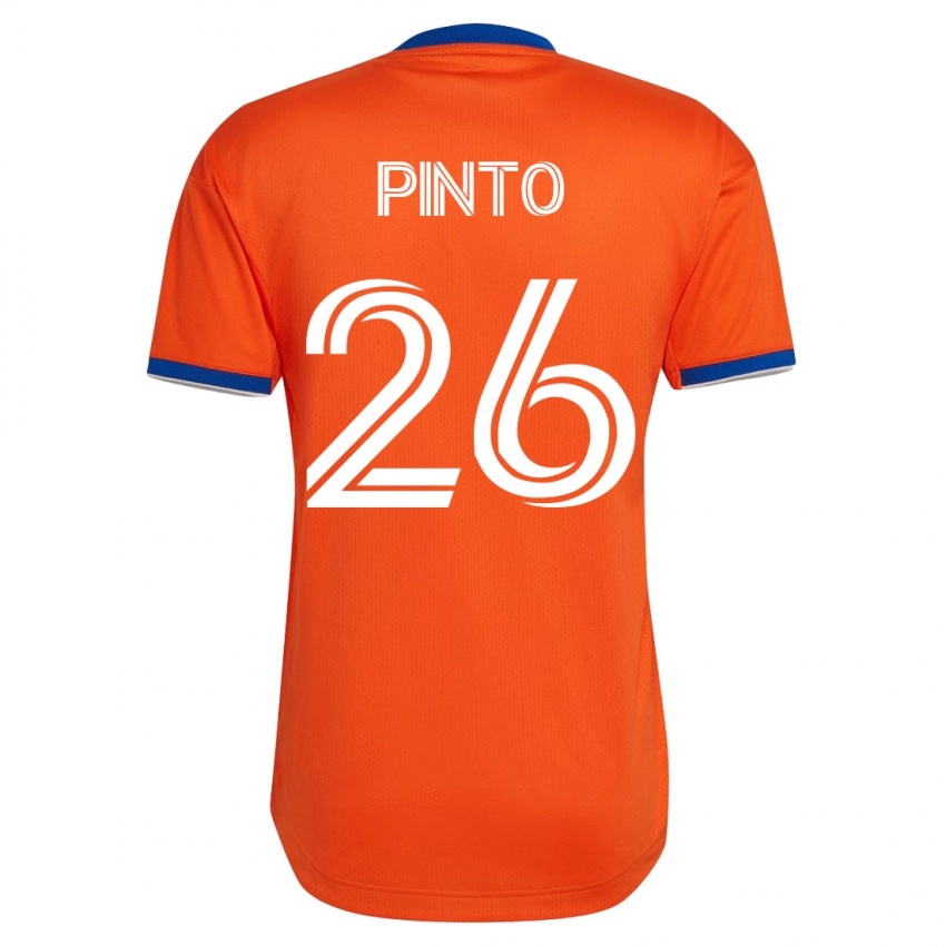 Mænd Malik Pinto #26 Hvid Udebane Spillertrøjer 2023/24 Trøje T-Shirt