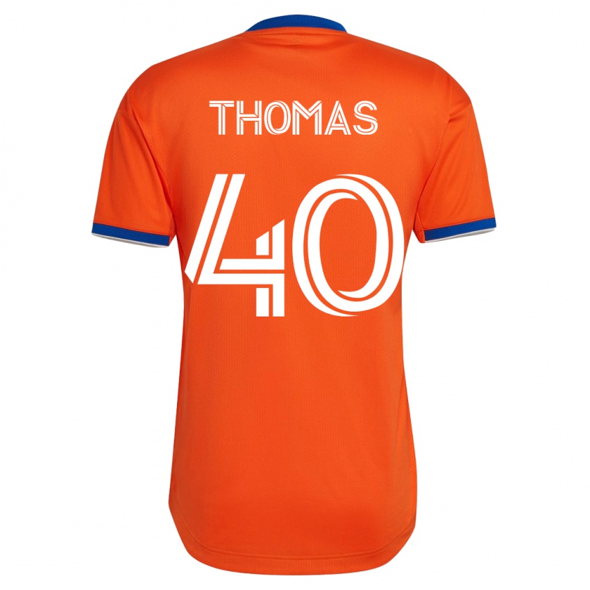 Mænd Kai Thomas #40 Hvid Udebane Spillertrøjer 2023/24 Trøje T-Shirt