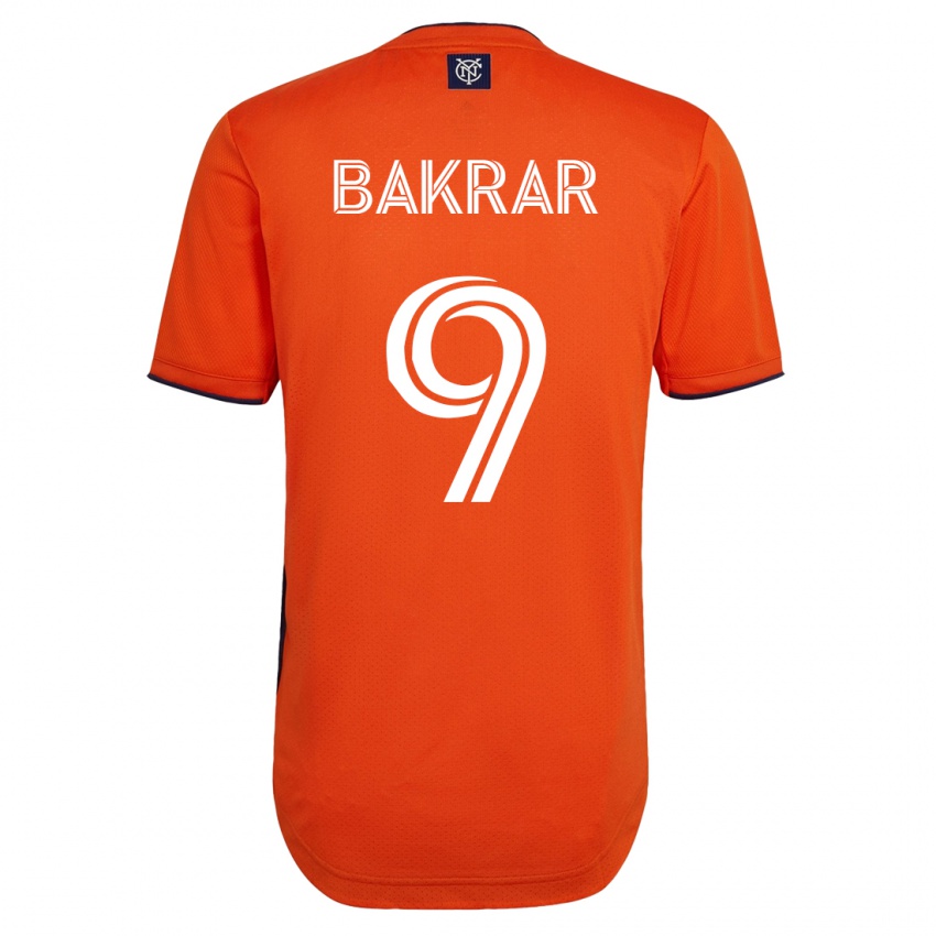 Mænd Monsef Bakrar #9 Sort Udebane Spillertrøjer 2023/24 Trøje T-Shirt
